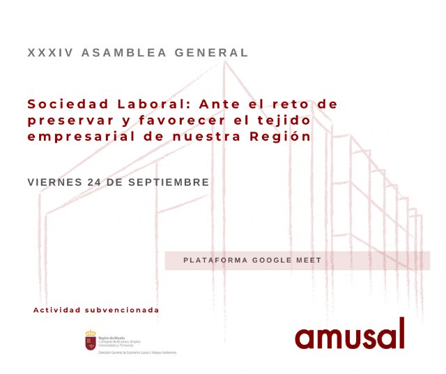 XXXIV Asamblea General Ordinaria de amusal se celebrará el próximo 24 de septiembre 2021 - 1, Foto 1