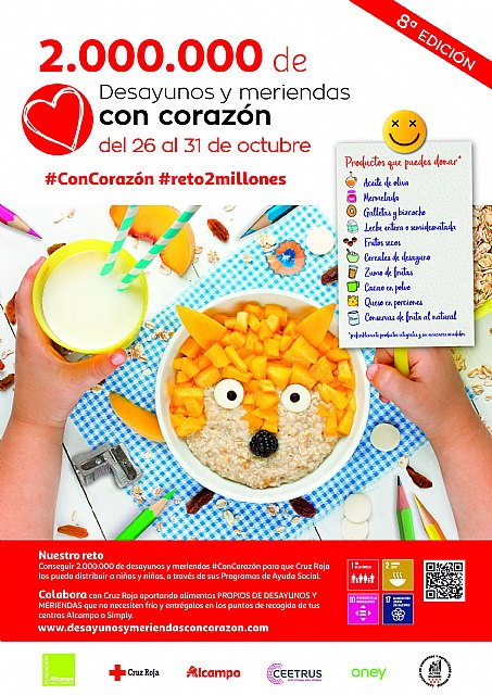 Desayunos y meriendas para niñas y niños atendidos por Cruz Roja - 1, Foto 1