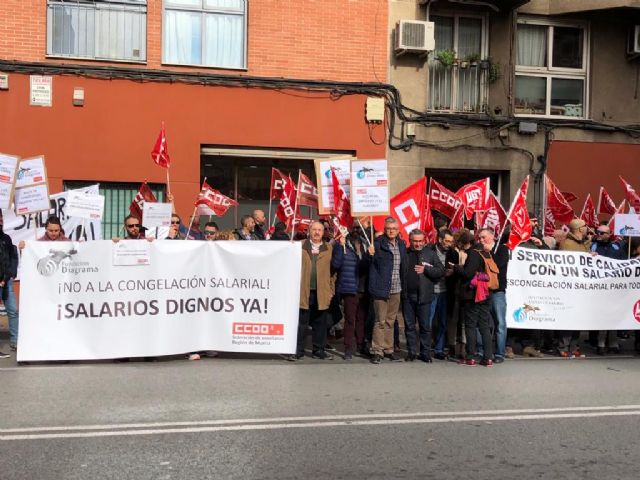 CCOO Enseñanza protesta ante Diagrama por el incumplimiento del convenio colectivo - 2, Foto 2