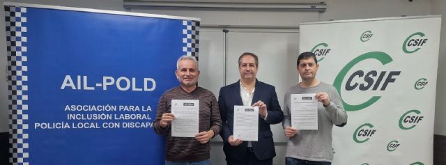 CSIF firma un acuerdo con AIL-POD para defender los derechos fundamentales de los Policías Locales de la Región de Murcia - 1, Foto 1