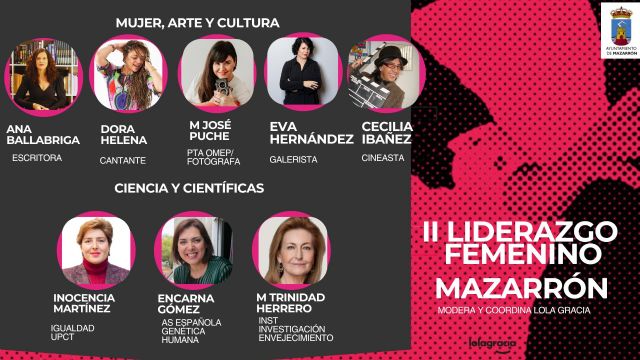 El prximo 1 de marzo Mazarrn acoger la segunda sesin del Ciclo de Liderazgo Femenino organizado por dicho Ayuntamiento, Foto 1