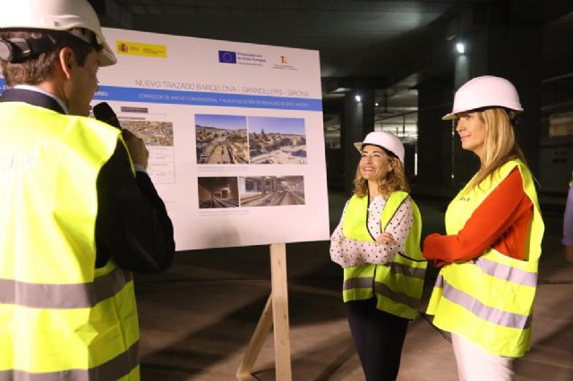 Raquel Sánchez constata el avance de las obras de la futura estación de La Sagrera, en Barcelona - 1, Foto 1