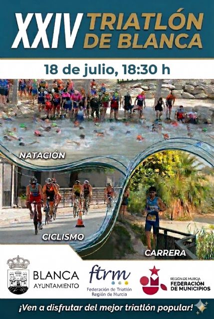 El Ayuntamiento de Blanca presenta el XXIV Triatlón ´Villa de Blanca´ El Ayuntamiento de Blanca presenta el XXIV Triatlón ´Villa de Blanca´