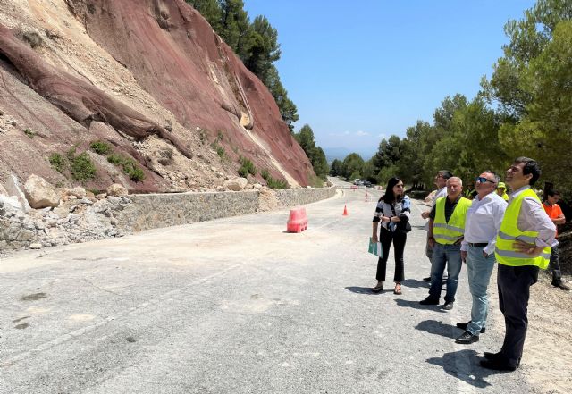 Díez de Revenga evalúa las actuaciones de emergencia que permitirán restablecer el servicio en la carretera del Campo de San Juan - 1, Foto 1