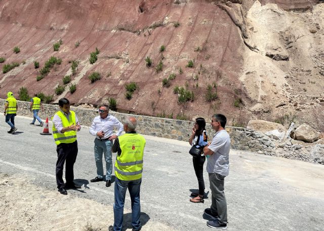 Díez de Revenga evalúa las actuaciones de emergencia que permitirán restablecer el servicio en la carretera del Campo de San Juan - 2, Foto 2