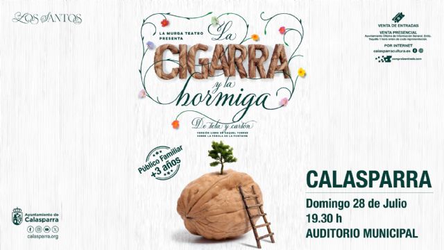 La Cigarra y La Hormiga llega al escenario del Auditorio Municipal de Calasparra el próximo 28 de julio - 1, Foto 1