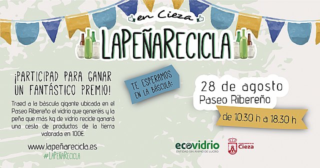 Cieza acoge durante las Fiestas Patronales la campaña de Ecovidrio La Peña Recicla - 1, Foto 1