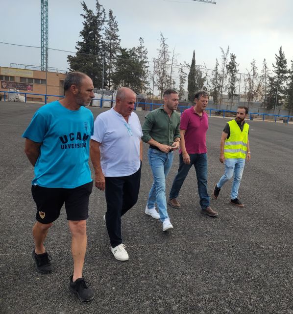 El Ayuntamiento de Murcia renueva el césped del campo de Fútbol de Beniaján - 3, Foto 3