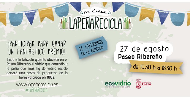 Cieza acoge durante las Fiestas Patronales la campaña de Ecovidrio La Peña Recicla - 1, Foto 1