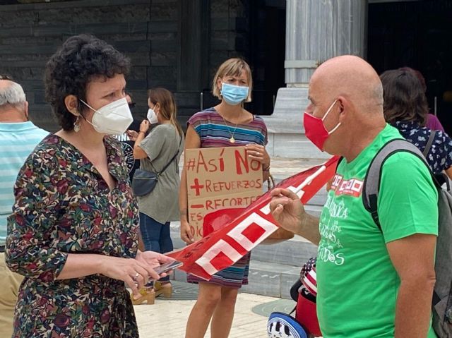 María Marín: La desidia de López Miras ha conducido a la comunidad educativa a una huelga una semana después del inicio de curso - 1, Foto 1