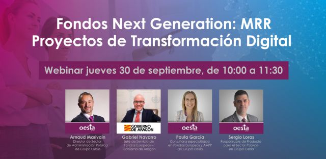 Grupo Oesía responde al reto de la gestión de fondos europeos en un webinar enfocado a la transformación digital de las Administraciones Públicas - 1, Foto 1