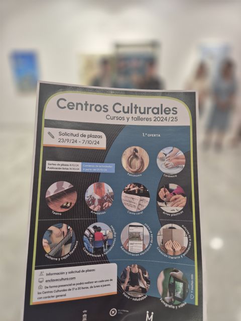 Los Centros Culturales de Murcia ofertan 5.600 plazas en más de 350 talleres para el curso 2024-2025 - 1, Foto 1