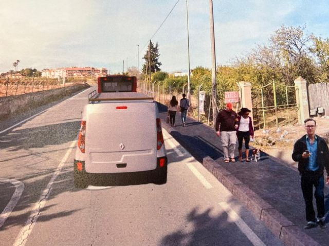 Algezares y Santo Ángel estrenarán conexión peatonal con la construcción de una acera en la avenida de La Alberca - 2, Foto 2