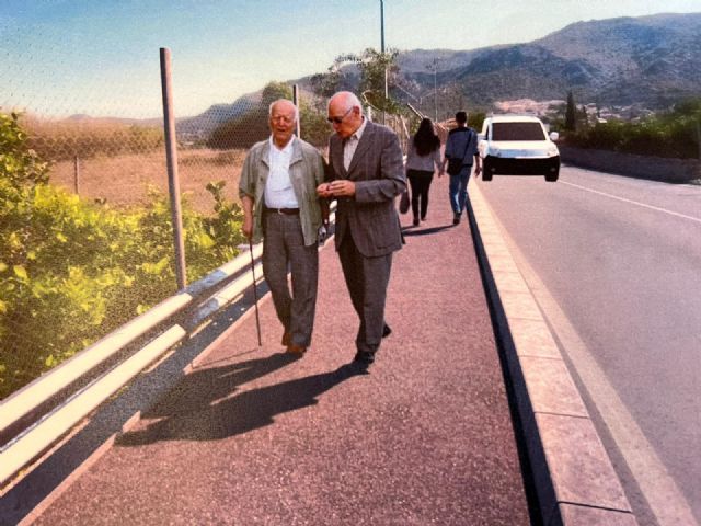 Algezares y Santo Ángel estrenarán conexión peatonal con la construcción de una acera en la avenida de La Alberca - 3, Foto 3