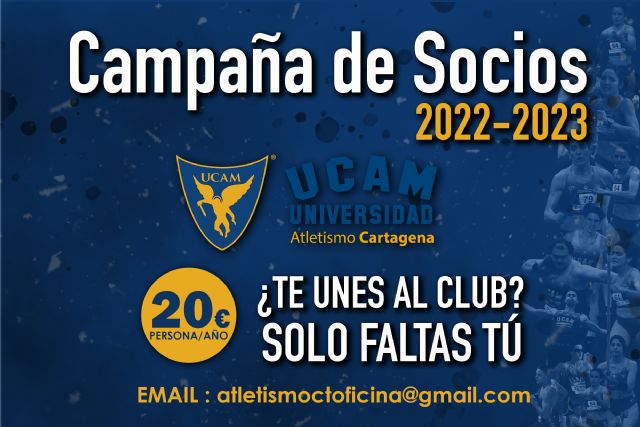 UCAM Atletismo Cartagena sigue con la Campaña de Socios - 1, Foto 1