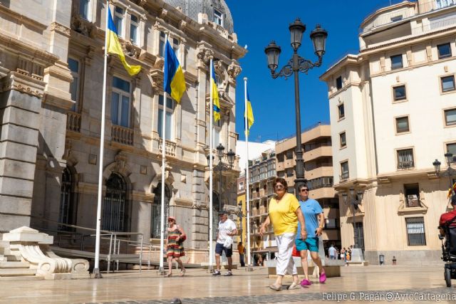 Una marcha por Cartagena se solidariza hoy jueves con el pueblo ucraniano - 1, Foto 1