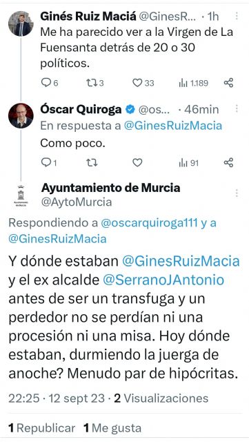 Lorca: Ballesta sigue manteniendo en plantilla a un trabajador que insulta a concejales de la oposición, comete errores muy graves y emplea las redes sociales del Ayuntamiento de forma partidista e interesada - 3, Foto 3