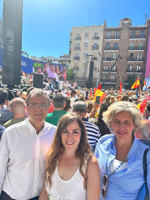 El clamor de los murcianos contra la amnistía del sanchismo se escucha en Madrid - 1, Foto 1