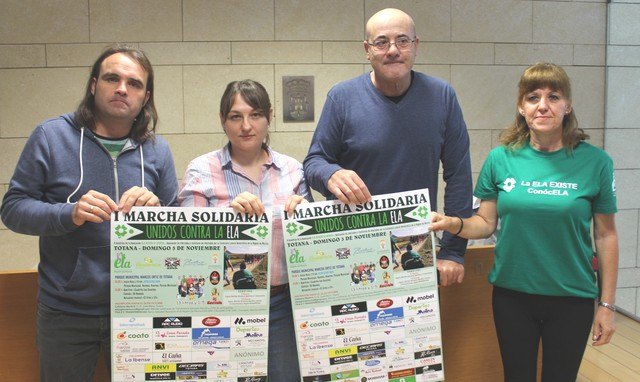 Totana celebra la I Marcha Solidaria “Unidos por la ELA” el próximo 3 de noviembre, Foto 1