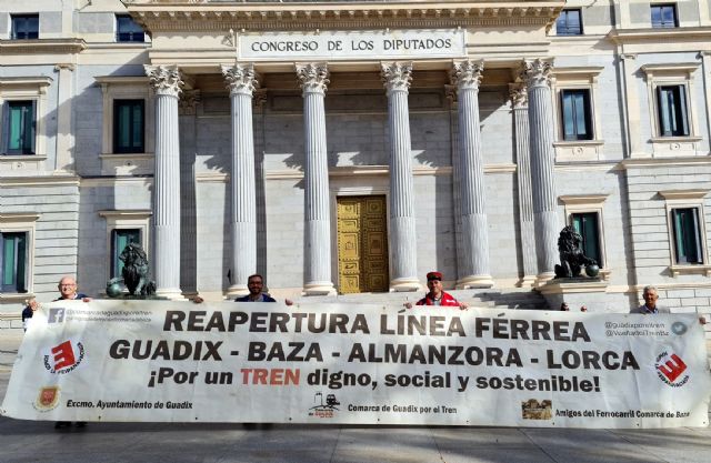 Llevan al Congreso de los Diputados la reclamación por la vuelta del tren Lorca Almanzora Baza Guadix - 1, Foto 1