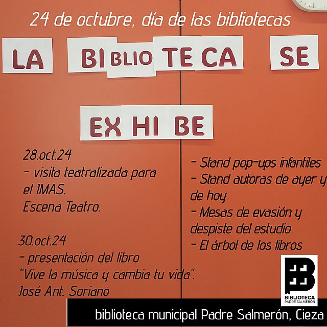 La Biblioteca Padre Salmerón celebra el Día de las Bibliotecas 2024 bajo el lema La Biblioteca se exhibe - 1, Foto 1