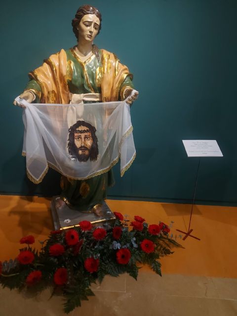 La Verónica de la Cofradía de San Juan Evangelista de Bullas presente en una exposición en Alhama de Murcia - 2, Foto 2