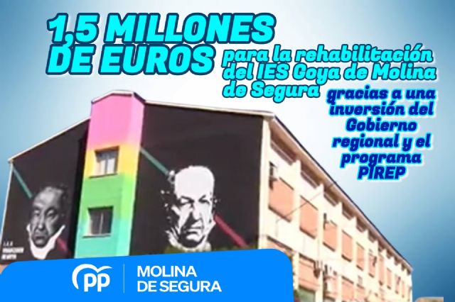 El alcalde informa que el IES Francisco de Goya de Molina de Segura será rehabilitado con 1,5 millones de euros de inversión - 1, Foto 1