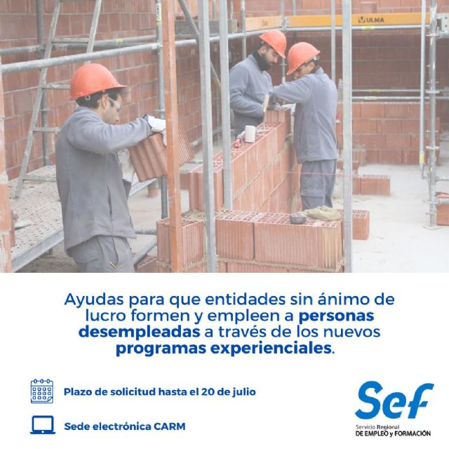 La Comunidad destina 3 millones para nuevos programas experienciales para personas desempleadas - 1, Foto 1