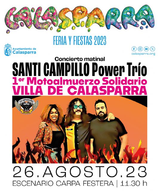 Matinal de blues y rock en compañía de Santiago Campillo Power Trío en Calasparra - 1, Foto 1