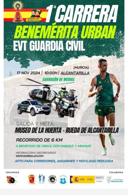 Alcantarilla acoge la primera edición de la carrera Benemérita Urban Guardia Civil Murcia el 17 de noviembre - 2, Foto 2