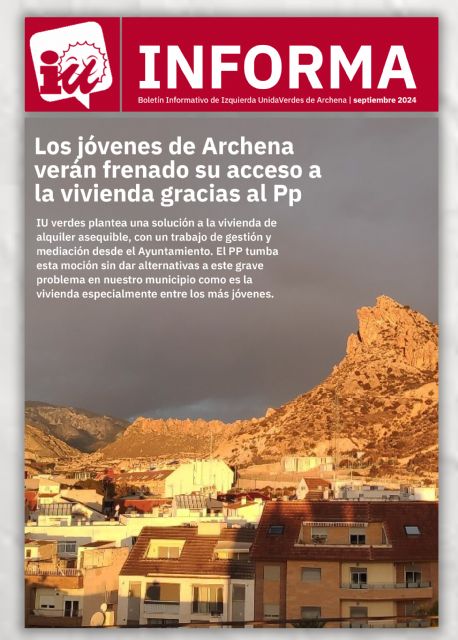 IU-Verdes presenta la edición de septiembre de su revista mensual Archena Informa - 5, Foto 5