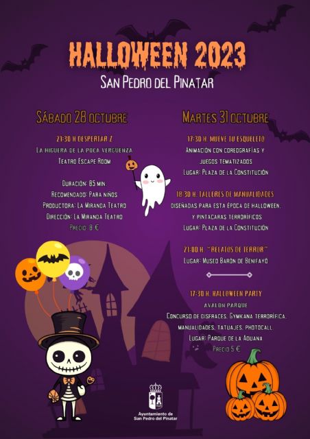 Juegos tematizados, teatro escape room, pintacaras, gymkana y relatos de terror, en la programación de Halloween - 1, Foto 1