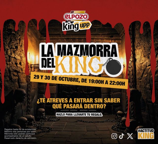 ElPozo King Upp lanza una terrorfica activacin en el centro de Murcia para celebrar HallowKing, Foto 1