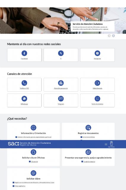 La Comunidad facilita el acceso a los servicios públicos a través del portal del Servicio de Atención Ciudadana La Comunidad facilita el acceso a los servicios públicos a través del portal del Servicio de Atención Ciudadana