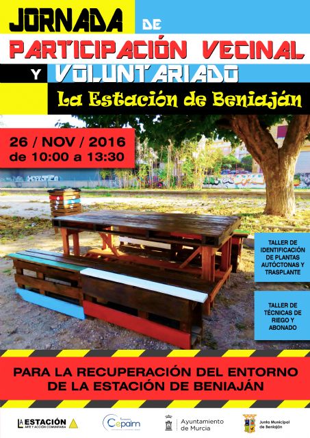 Jornada de Participación Vecinal para la Recuperación y Mejora del Entorno de La Estación de Beniaján - 1, Foto 1