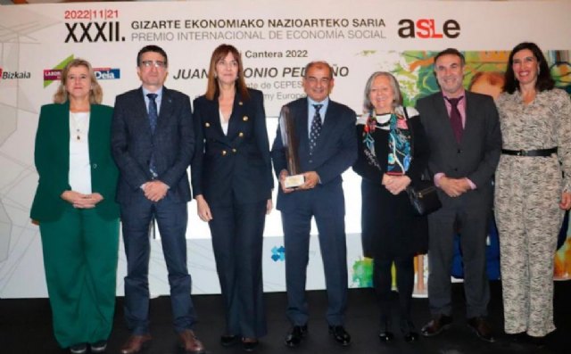 Juan Antonio Pedreño recibe el Premio Internacional de Economía Social Txemi Cantera 2022 - 1, Foto 1