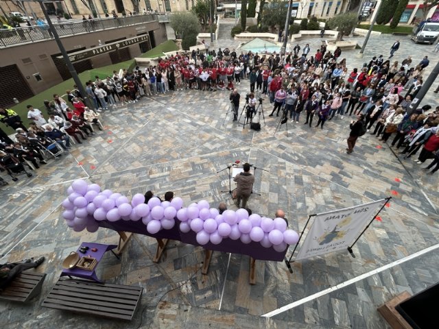 Totana celebra el acto institucional de concienciación con motivo del Día Internacional de la Eliminación de la Violencia contra la Mujer, Foto 1