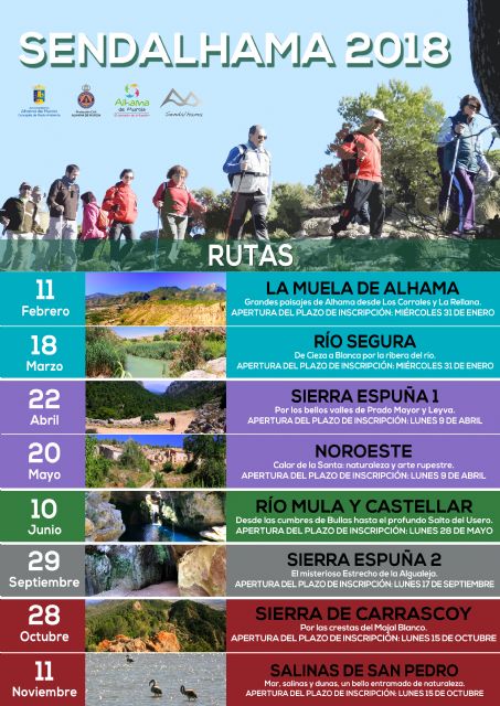 Sendalhama 2018 propone ocho nuevas rutas para conocer los paisajes de la Región - 1, Foto 1