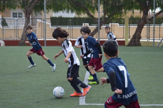 Cartagena F.C. y Fundación F.C. Cartagena A, E.F. Santa Ana, y C.D. Albujón los mejores en pre-benjamines B - 1, Foto 1