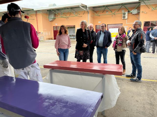 Alumnos del Programa Mixto de Empleo y Formación construyen una pérgola para el CEIP Río Segura de Javalí Nuevo - 3, Foto 3