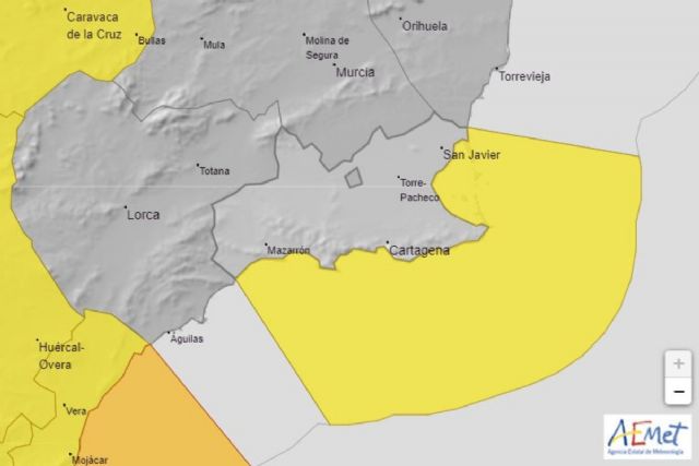 Aviso amarillo por fenómenos costeros este martes en Cartagena - 1, Foto 1