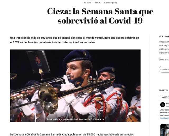 Gran repercusión internacional de la Semana Santa de Cieza - 2, Foto 2