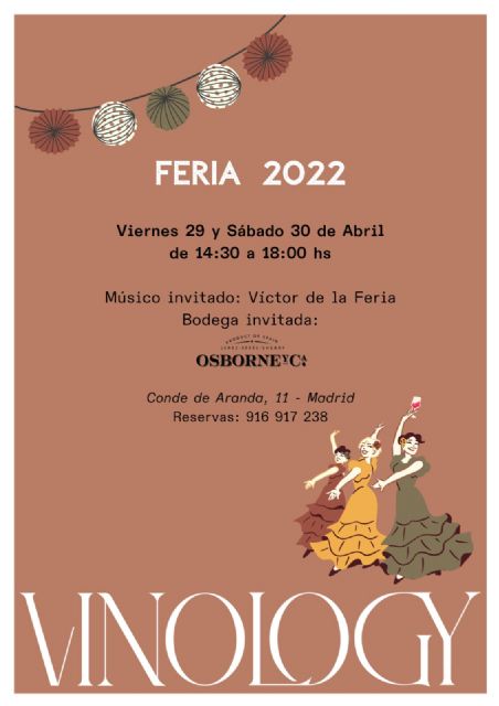 La magia de las Ferias Andaluzas llega a Vinology con los vinosde Jerez de Osborne - 1, Foto 1