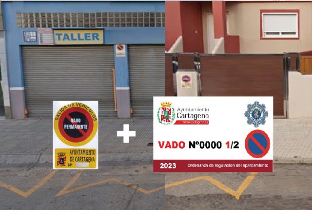 Tarjeta para vado en Cartagena - 1, Foto 1