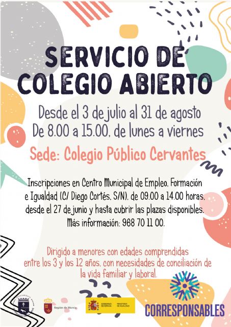 El Ayuntamiento de Caravaca facilita la conciliación de la vida familiar y laboral con nuevos servicios que cubren las vacaciones escolares - 1, Foto 1