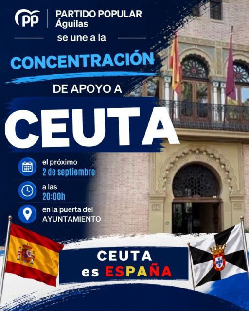 El PP de Águilas se suma a la concentración de apoyo y solidaridad con Ceuta El PP de Águilas se suma a la concentración de apoyo y solidaridad con Ceuta