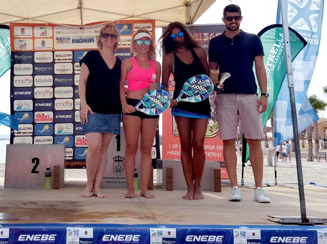 Los catalanes Martí Magriñá con Víctor Martínez, y Maryam Shams con Verónica Martínez, campeones del Ier Open Bluesense ITF MAR MENOR 2016-09-26 - 2, Foto 2