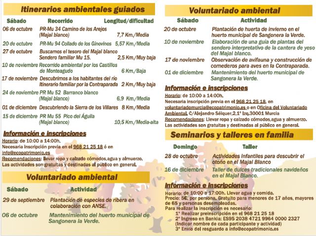 Voluntariado sobre agricultura ecológica, talleres y rutas por la huerta son algunas de las actividades medioambientales del Ayuntamiento de Murcia - 2, Foto 2