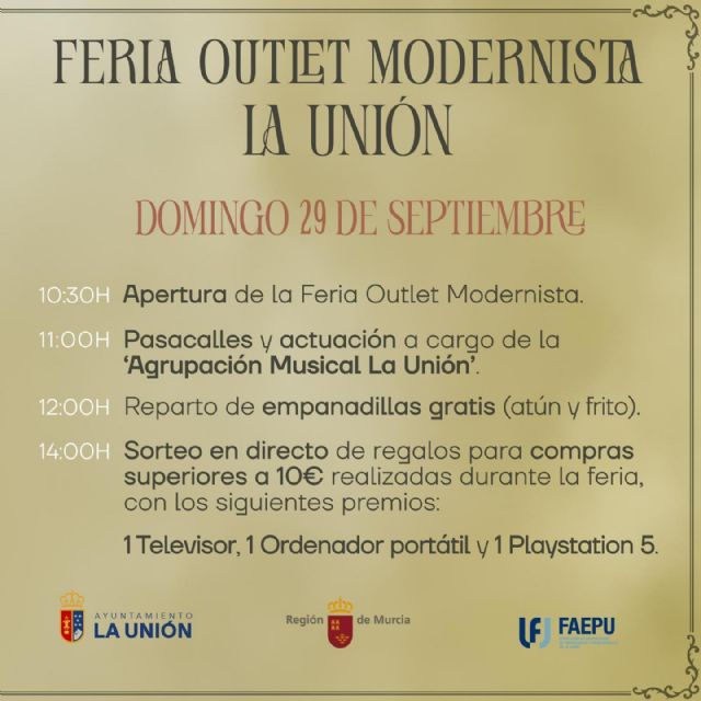 La Unión acoge el 28 y 29 de septiembre su primera Feria Outlet Modernista con la participación de diez comercios locales - 4, Foto 4