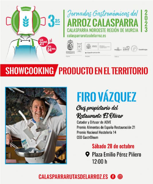 Showcooking para animar las 3° jornadas gastronómicas del Arroz Calasparra, este fin de semana - 2, Foto 2